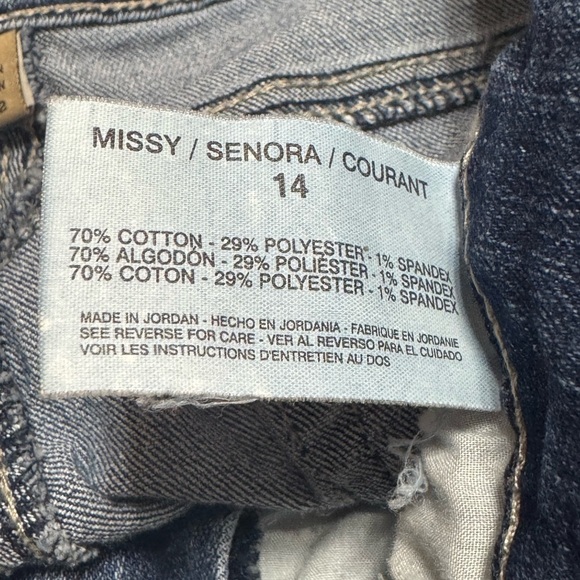 Nine West Vintage America Collection Denim Blue Jeans Women Size 14/32 - Picture 5 of 14